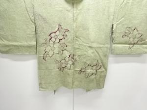 アンティーク　本総絞り　花模様絵羽織